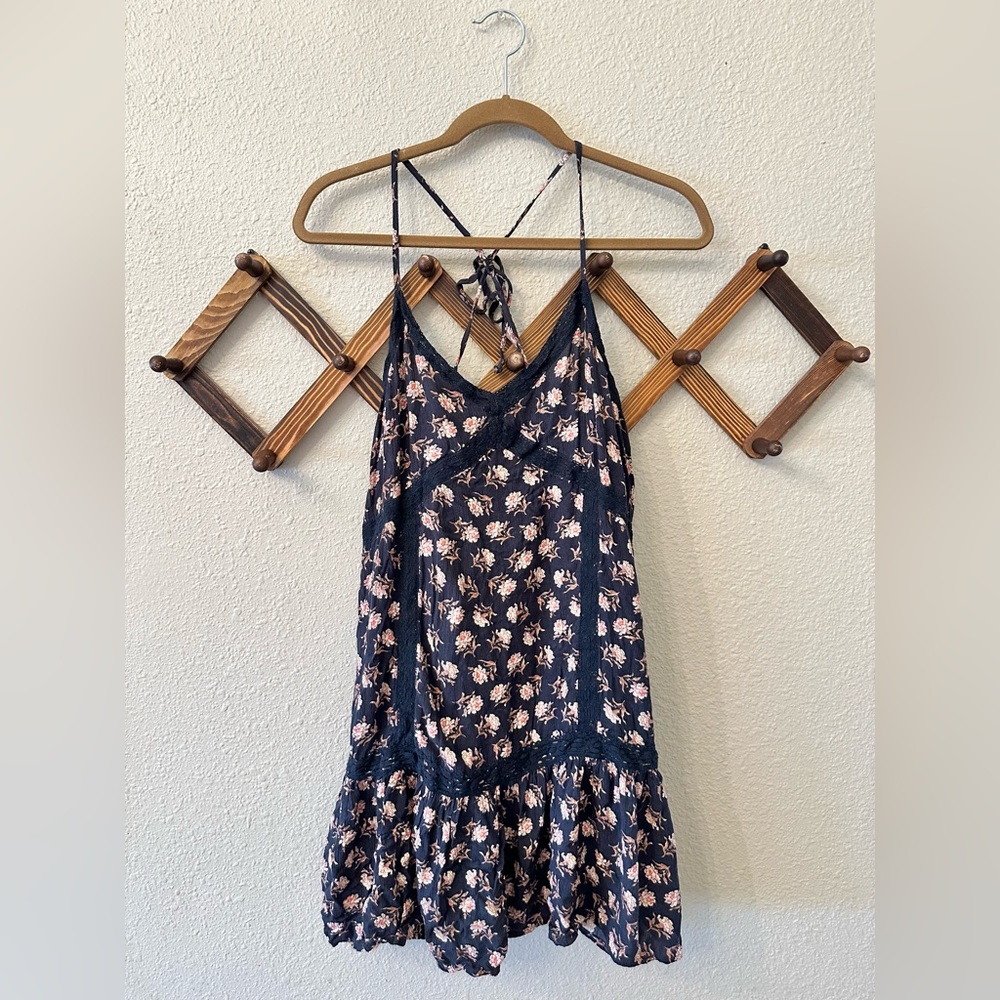 AE navy floral dress